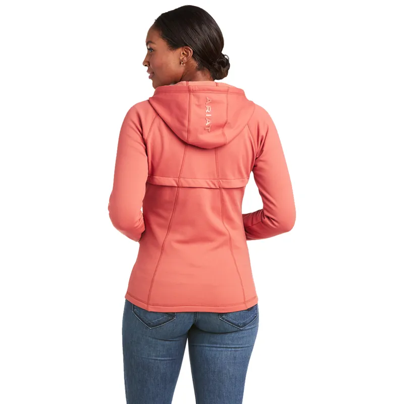 Ariat Attain Full Zip Hoodie - Marsala -1